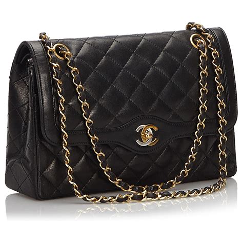 chanel sac noir matelasse